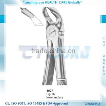 Extraction Forceps lower molars, Fig 32, Periodontal Oral Surgery