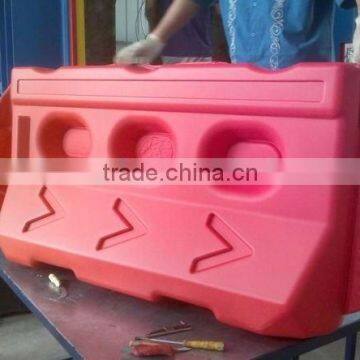 large plastic traffice barrier