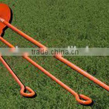 metal powder coated earth anchor with cheap price