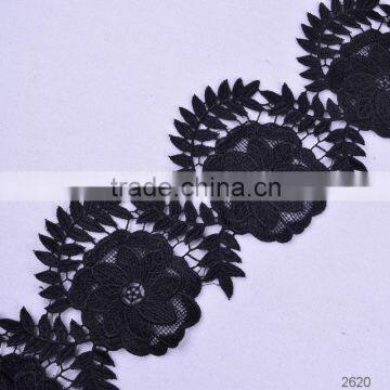 new design guipure embroidery chemical lace trim 3 cm