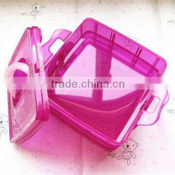 Small portable plastic drawer storage box to store foods