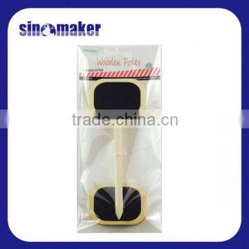 Mini Chalkboard Wooden Message Blackboard With Stick Pokes Various Shapes photo-2