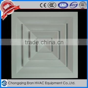 HVAC aluminium square ceiling air diffuser for ventilation