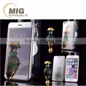 3D Mirror Smart View Clear Flip Phone Case Cover For Apple IPhone 5 5S 6 6S Plus Case photo-5