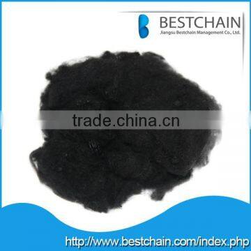 Compare Dope dyed colored polyester staple fiber, PSF, virgin, recycled, regenerated