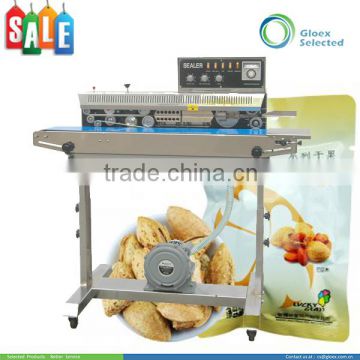 CE approved vertical 45kg Solid Ink Coding continuous bag sealer from china