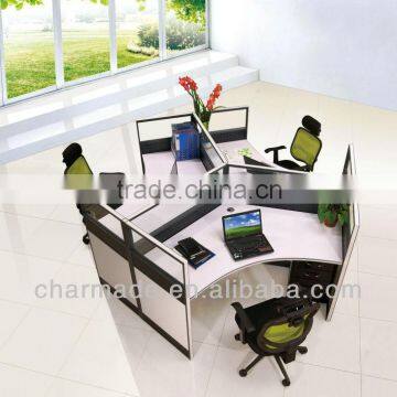 office partiton M4 new standard sizes for 3 person / workstation furniture and glass office dividers                        
                                                Quality Choice