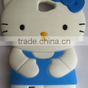 Cute Design 3D hello kitty Silicone Case For Samsung I9220