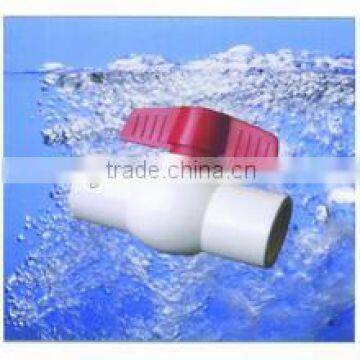 Factory Cheap white Plastic PVC ball valve