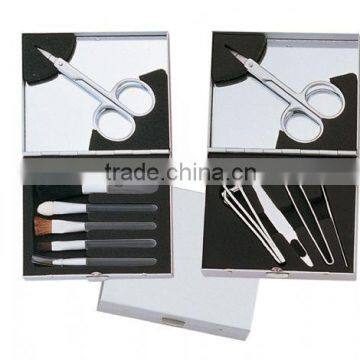 Alumunium manicure set ,brush set