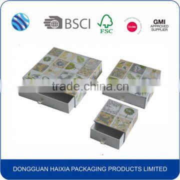 Packaging small paper drawer box wholesale accept custom order for sotrage use