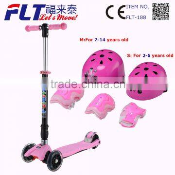 High quality kids mini scooter with no welding T-bar for safety