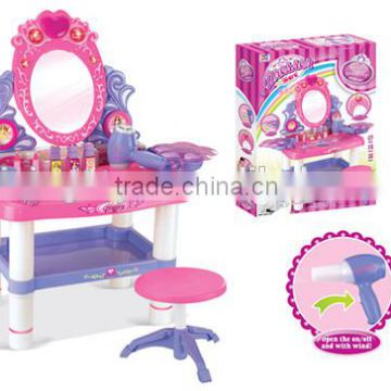 Kids play house Multifunctional Plastic Dresser Sets Table with Music and Light