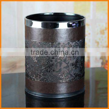European Creative Cortex Double Household Trash Fashion Retro Patterns Capless Living Room Bedroom Wastebasket / Barrel