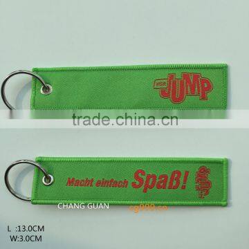 The Green Woven Label Key Chains