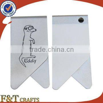 wholesale different kinds of metal steel paper clip with custom printing logo