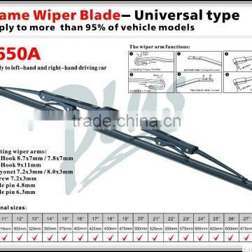 Automobiles & Motorcycles Conventional Windshield Wiper Blade, 24 Inch/600mm Wiper Blade Refill With no Noise photo-2