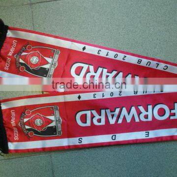 Custom Design Promotional Printed Silk Like Material Soccer Fans Scarf photo-2