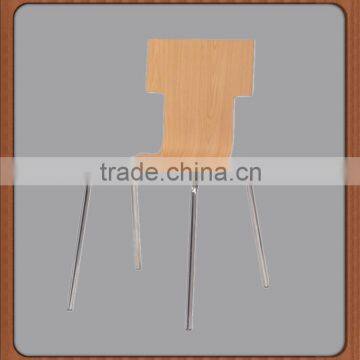 Simple type beige color economic stacking chair