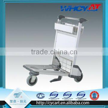 Light duty airport luggage trolley for landside