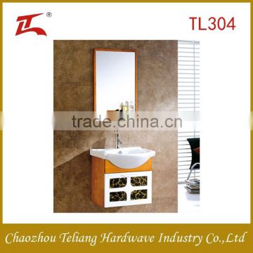 Modern Wall Mounted Mirror Cabinet Home Bathroom Stainless Steel Washing Cabinet