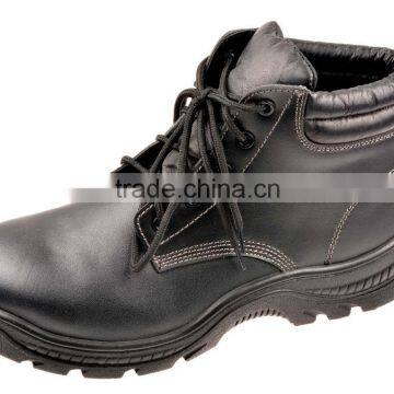 Anti-Puncture PU Injection Slip Suede Leather Safety Boots photo-2