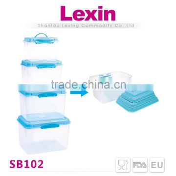 pet plastic storage box with lid