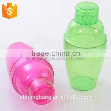 wholesale 200ml mini plastic martini shaker cocktail shaker