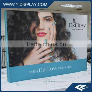 Advertising printed exhibition backdrop system