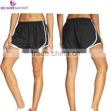 100% polyester fitnes shorts womens sports shorts