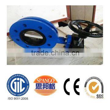 iron double flange butterfly valve with good quality and cheap price