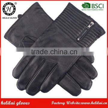 Factory Winter Cashmere Lined Men Sheep Nappa Leather Gloves