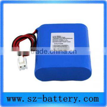 POS machine rechargeable 18650 li-ion battery pack 12v 3ah