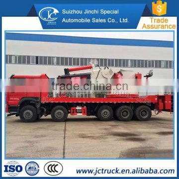 Diesel Engine Type and Turbocharger Type The 420HP howo 8x4 heavy lorry crane truck lowest factory price