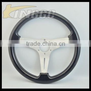 New Arrial Silver Wood 350mm Steering Wheel