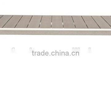 wholesale aluminum brushed long table, garden dining table