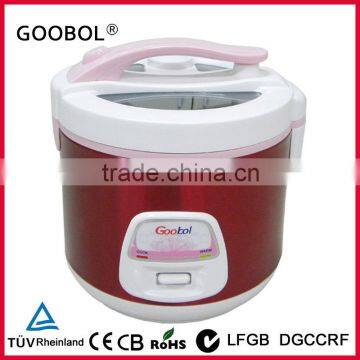 1.5L 1.8L 2.8L stainless steel deluxe rice cooker with glass window glass lid rice cooker