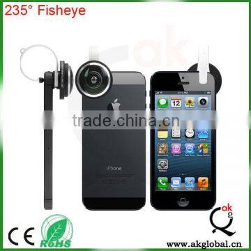 Top quality mobile phone camera lens super wide angle lens with universal lens mount clip fisheye lens for iphone samsung htc lg
