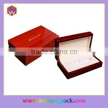 custom design wood gift keep box with logo glossy wooden gift box