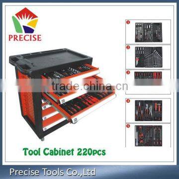 trolley tool set,tool cabinet with tools set