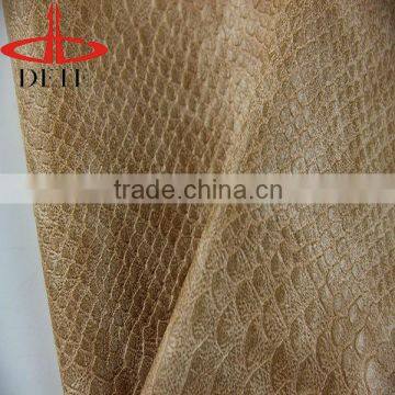 2013 fashion snake skin faux leather fabric for chair cover, sofa synthetic leather