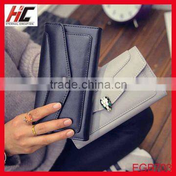 Manufactory wholesales gift women customized envelope pu wallet