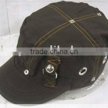 100% cotton military cap