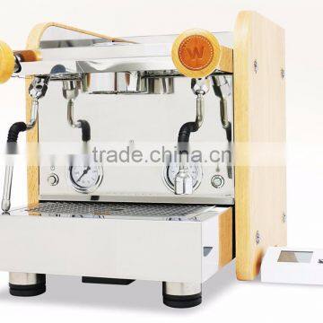 Espresso dual boiler coffee maker brew machine pressure variable by controller 3 PID wood design