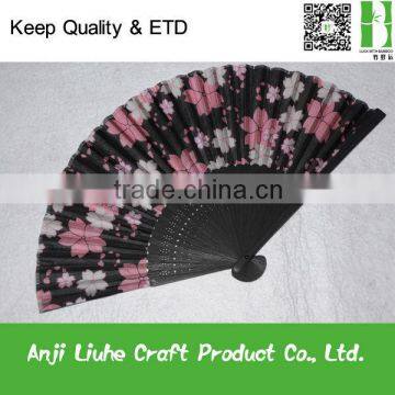 Japanese style bamboo hand fan for Wedding gift