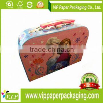 CORRUGATED PAPER SUITCASE BOX WITH CHEAP PRICE