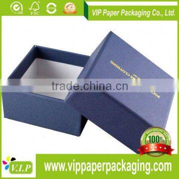 CHINESE OEM PAPER PACKAGING PAPER WATCH BOX WITH LEATHER PILLOW/ VELVET PILLOW