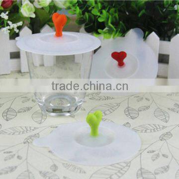 Heart Shape Silicone Suction Lid Silicone Pot Cover Lid