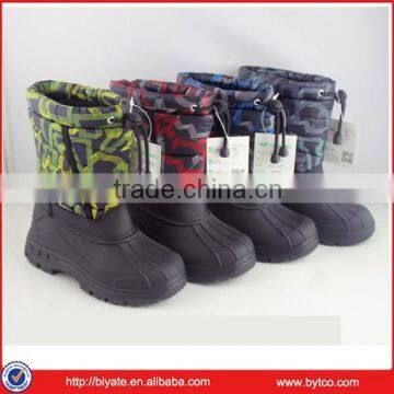 Fashion printing fabrics TPR boy boots 1510C422