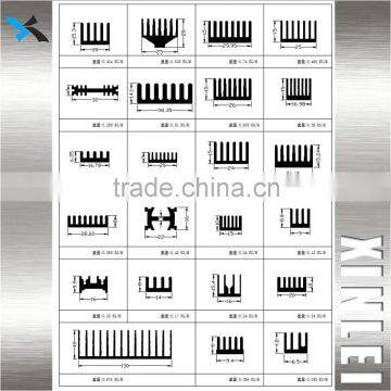 OEM Black Anodized Extruded Aluminum Profile Speaker Heat Sink 28X25MM photo-5